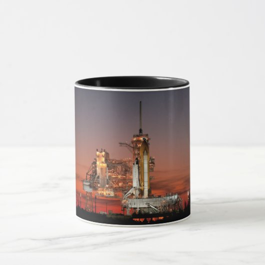 Mug Red Sky for Space Shuttle Atlantis Launch (Centre)