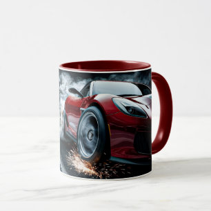 Mug Red Sleek Drifsport voiture automobile