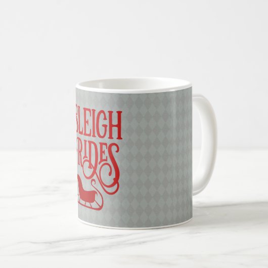 Mug Red Sleigh Rides (Devant droit)