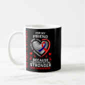 Mug Red Son combat est mon ami de combat Chd Awareness (Gauche)