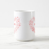 Mug Red Sparkles Valentine Heart Text Love (Centre)