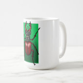Mug Red Stag Beetle Illustration (Devant droit)