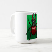 Mug Red Stag Beetle Illustration (Devant gauche)