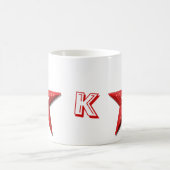 Mug - Red Stars et Initial (Centre)