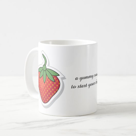 Mug Red Sweet Strawberry - modifier l'expression (Devant gauche)