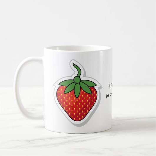 Mug Red Sweet Strawberry - modifier l'expression (Gauche)