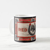 Mug Red Tips étiquette à cigares imprimer (Devant gauche)