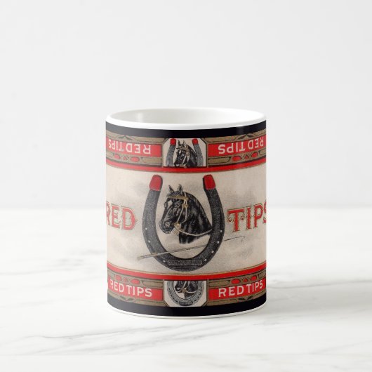 Mug Red Tips étiquette à cigares imprimer (Centre)