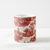 Mug Red Toile Countryside Scene (8) (Centre)