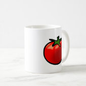 Mug Red Tomato Whimsical Custom Art (Devant droit)