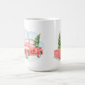 Mug RED TRUCK Joyeux papi de Noël Personnalisé (Centre)