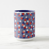 Mug red, white and blue polka dots (Centre)