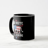 Mug Red White et Bull Riding American Cowboys (Devant gauche)