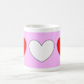 Mug Red White Hearts Valentines Day 4Derek (Centre)