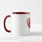 Mug Red XOXO Heart Balloons Love Valentine (Gauche)