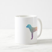 Mug Redbone Coonhound Geometric Pattern en Pastels (Devant droit)