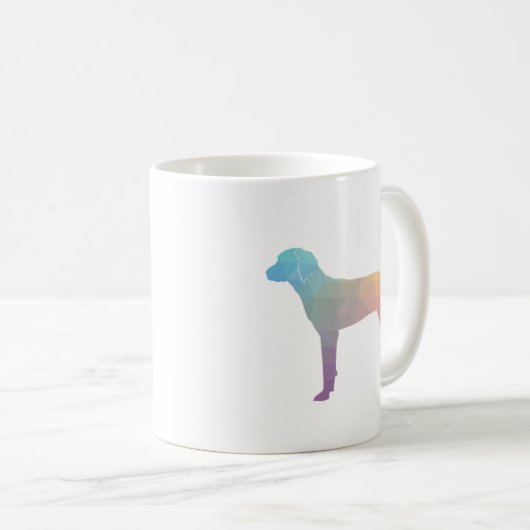 Mug Redbone Coonhound Geometric Pattern en Pastels (Devant droit)