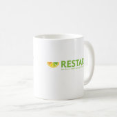Mug REDÉMARRER le logo (Devant droit)