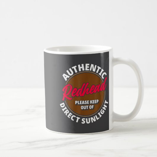 Mug Redhead Keep Out Of Sunlight - Funny Ginger (Droite)