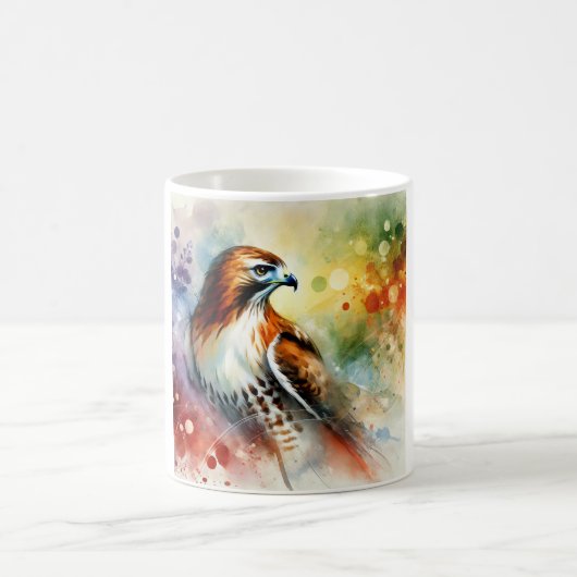 Mug Redtailed hawk 061024AREF142 - Watercolor (Centre)