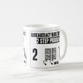 Mug Réduction de la bureaucratie - Musique (Devant droit)