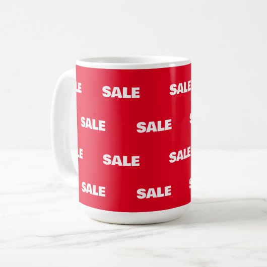 MUG RÉDUCTION DE VENTE POUR LA BOUTIQUE (Devant gauche)