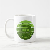 Mug Réduire la réutilisation du recyclage (Gauche)