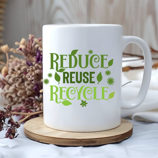 Mug Réduire la réutilisation du recyclage
