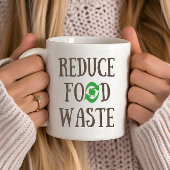 Mug Réduire le recyclage des déchets alimentaires écol