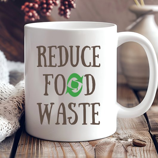 Mug Réduire le recyclage des déchets alimentaires écol