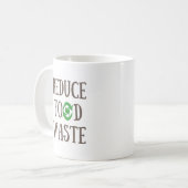 Mug Réduire le recyclage des déchets alimentaires écol (Devant gauche)
