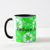 Mug Réduisez. Réutilisation. Réutilisez (Gauche)