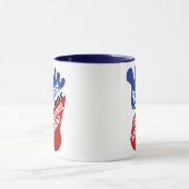 Mug Réduisez votre empreinte de pas de gouvernement (Centre)