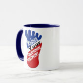 Mug Réduisez votre empreinte de pas de gouvernement (Devant gauche)