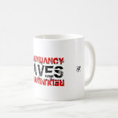 Mug Redundancy nerdy blague v1 (Devant droit)