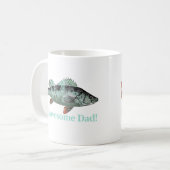 Mug Reel Awesome Papa Fun Citation du Père (Devant gauche)