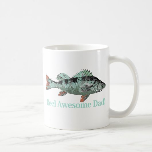 Mug Reel Awesome Papa Fun Citation du Père (Droite)