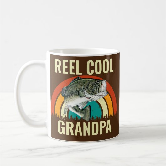 Mug Reel cool Grandpa fête des pères de pêche (Gauche)