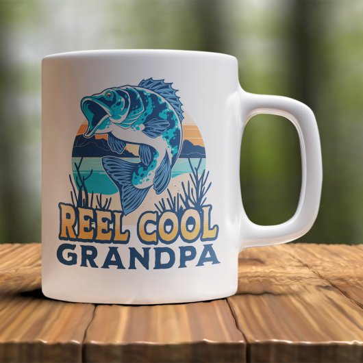 Mug Reel Cool Grandpa Funny Fisherman grandpa