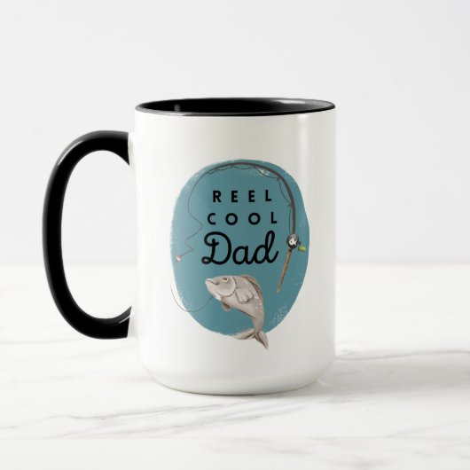 Mug Reel Cool Papa Pêche Musique (Gauche)
