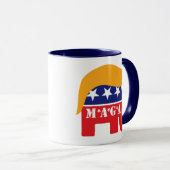 Mug Réélire le président Donald Trump 2024 MAGA (Devant droit)