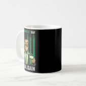Mug Refaire la Saint-Patrick Grande Encore Drôle Trump (Devant gauche)