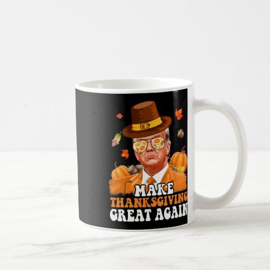 Mug Refaire Thanksgiving Great Again Automne Feuilles (Droite)