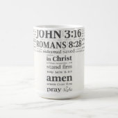 Mug Référence de verset biblique Croix Murale Art (Centre)
