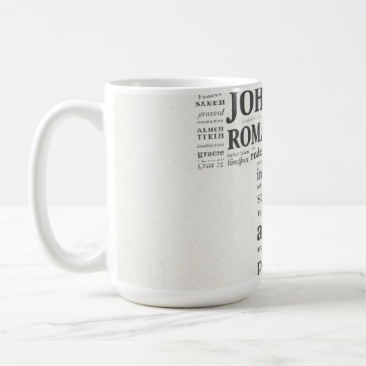 Mug Référence de verset biblique Croix Murale Art (Gauche)