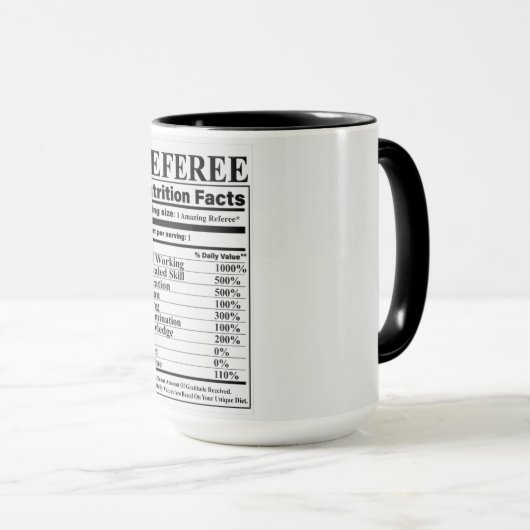 Mug Référent - valeur nutritive (Devant droit)
