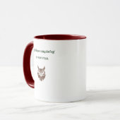 Mug Réfléchissant tranquillement à ma prochaine course (Devant gauche)