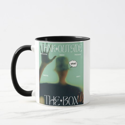 Mug Réfléchissez Dehors De La Boîte (Gauche)
