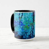 Mug Reflets de forêt d'étang au clair de lune (Devant gauche)