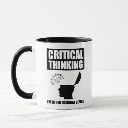 Mug Réflexion critique sur l'autre déficit national (Gauche)
